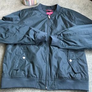 Merona L dark green Bomber Jacket